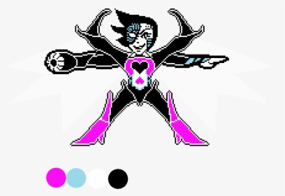 Mettaton Neo Colored Battle Sprite - Mettaton Neo And Undyne The Undying, HD Png Download, Transparent PNG