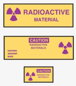 Tape, Caution, Radioactive Materials, 180 Ft/roll - Radiation Symbol, HD Png Download, Transparent PNG