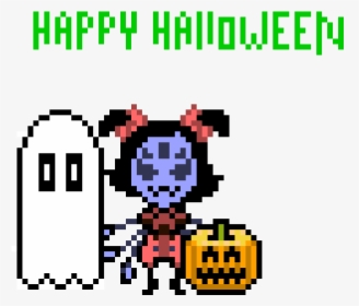 Transparent Happy Halloween Text Png - Happy Halloween Pixel Art, Png Download, Transparent PNG
