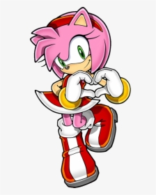 Amy Sonic Rush - Draw Amy Rose Sonic X, HD Png Download, Transparent PNG