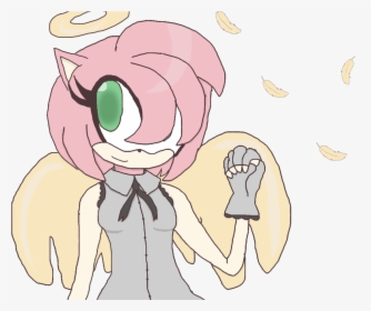 Gothic Angel Amy Rose - Cartoon, HD Png Download, Transparent PNG