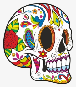 Skull Dia De Los Muertos Png, Transparent Png, Transparent PNG