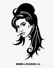 Vector Graphics Portrait Drawing Amy Rose Image - Amy Winehouse Logo Vector, HD Png Download, Transparent PNG