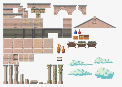 Preview - Ruins Tileset, HD Png Download, Transparent PNG