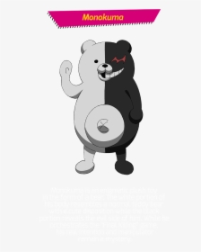 Half Black Half White Anime Bear, HD Png Download, Transparent PNG
