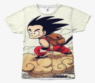 Kid Goku Fly - Kid Goku Flying Nimbus Shirt, HD Png Download, Transparent PNG