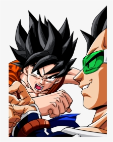 Son Goku And Raditz By Dark-crawler - Dragon Ball Z Goku Vs Raditz Png, Transparent Png, Transparent PNG