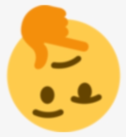 Yellow Orange Smile - Thinking Emoji Meme Png, Transparent Png, Transparent PNG