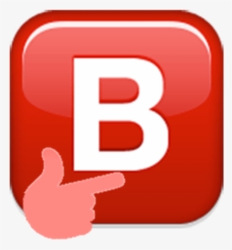Red Text Product - B Emoji Meme Png, Transparent Png, Transparent PNG