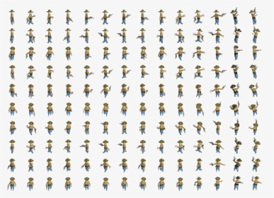 Isometric Character Sprite Sheet, HD Png Download, Transparent PNG