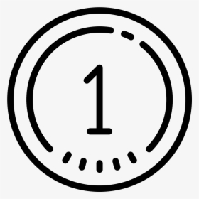 It S An Icon Of A Number One Enclosed In A Circle - Black And White Number 3, HD Png Download, Transparent PNG