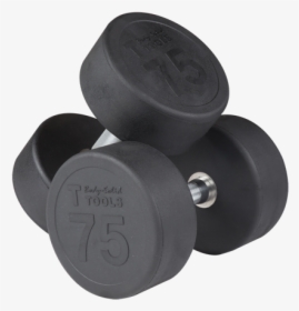 Round Rubber Dumbbell Set - Rubber Round Dumbbell Set, HD Png Download, Transparent PNG
