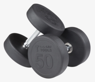 Rubber Round Dumbbells 80-100lbs (sdp900) - Dumbbell, HD Png Download, Transparent PNG
