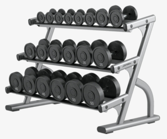 Life Fitness Free Weights, Benches And Racks Optima - Life Fitness Dumbbell Rack, HD Png Download, Transparent PNG