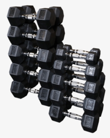 Rubber Coated Dumbbell Pair Body-solid Sdr85 85 Lb - Body-solid, HD Png Download, Transparent PNG