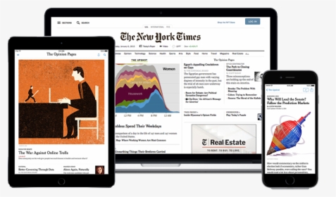 View The New York Times From Any Digital Device - New York Times Digitale, HD Png Download, Transparent PNG