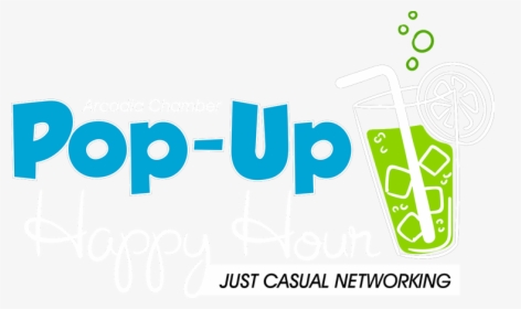 Pop Up Happy Hour Logo With White Text Png - Graphic Design, Transparent Png, Transparent PNG