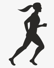 Silhouette Woman Litworld Photography - Man Woman Running Icon, HD Png Download, Transparent PNG