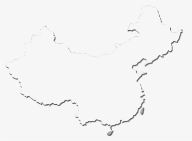Clip Art Blank Map Of China - Transparent China Map Outline, HD Png Download, Transparent PNG
