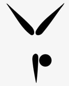 Gymnast Clipart Female Athlete - Gymnastics Olympics Logo, HD Png Download, Transparent PNG