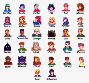 Stardew Valley Villagers Names, HD Png Download, Transparent PNG