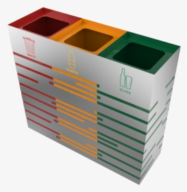 Strainless Steel Trash Bins For Selective Waste Collection - Box, HD Png Download, Transparent PNG