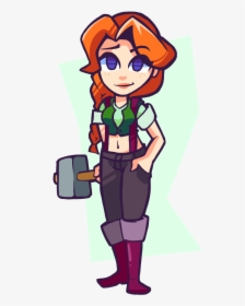 Leah So Cool - Stardew Valley Leah Fan Art, HD Png Download, Transparent PNG