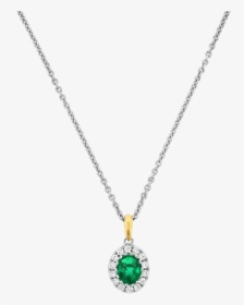 Spark Creations Emerald & Diamond Necklace - Locket, HD Png Download, Transparent PNG