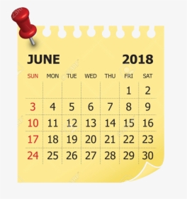 June Clipart Free Images Clip Art Transparent Png - June 2018 Calendar Clip Art, Png Download, Transparent PNG