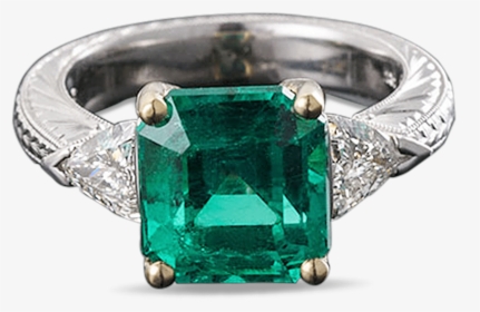 Transparent Emerald Gem Png - Emerald Ring Transparent Background, Png Download, Transparent PNG