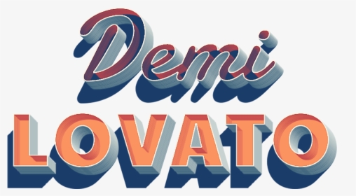 Demi Lovato Name Logo Png - Demi Lovato Logo Png, Transparent Png, Transparent PNG