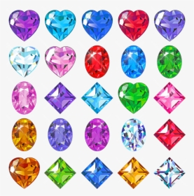 Gems, Diamonds, Rubies, Emeralds, Amethyst, Jewelry - Pietra Preziosa Vettoriale, HD Png Download, Transparent PNG