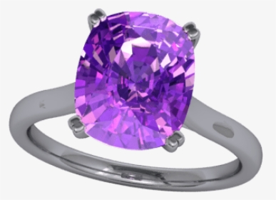 Amethyst Ring - Engagement Ring, HD Png Download, Transparent PNG