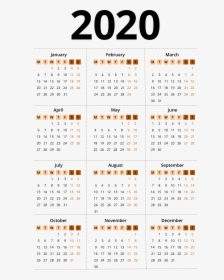 2020 Calendar Png - Chinese Lunar Calendar 2020, Transparent Png, Transparent PNG