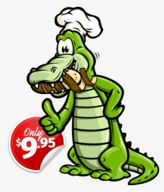 Clip Art Gator Chef - Cooking Alligator Clipart, HD Png Download, Transparent PNG