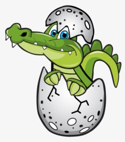 Gator In His Egg - Crawling Animals Clipart, HD Png Download, Transparent PNG