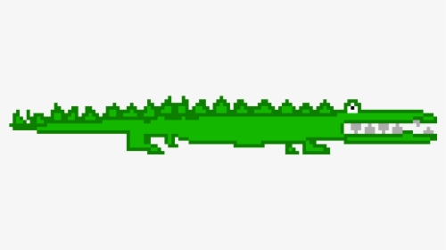 Gator Pixel Art, HD Png Download, Transparent PNG