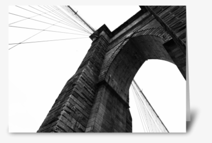 Brooklyn Bridge Greeting Card - Brooklyn Bridge, HD Png Download, Transparent PNG