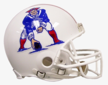 New England Patriots Vsr4 Authentic Throwback Helmet - New England Patriots Throwback Helmet, HD Png Download, Transparent PNG