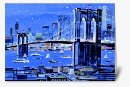 Brooklyn Bridge By Albert J - Sea, HD Png Download, Transparent PNG