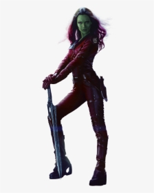 Gamora Transparent Png - Guardians Of The Galaxy 2014 Gamora, Png Download, Transparent PNG