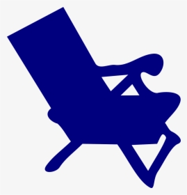 Beach Chair Silhouette Png, Transparent Png, Transparent PNG