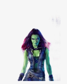 Gamora Guardians Of The Galaxy , Png Download - Zoe Saldana Infinity War Gamora, Transparent Png, Transparent PNG