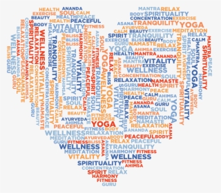 Yoga Love Word Cloud Clip Arts - Healthy Body Healthy Mind Happy Life, HD Png Download, Transparent PNG