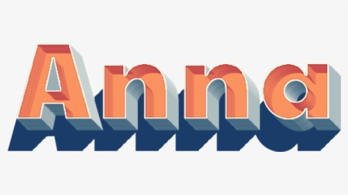 Anna 3d Letter Png Name - Graphic Design, Transparent Png, Transparent PNG