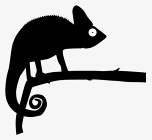 Svg Library Stock - Clipart Black And White Pictures Of Chameleon, HD Png Download, Transparent PNG