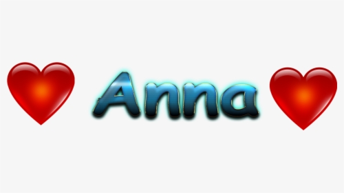Anna Love Name Heart Design Png - Daksh Name, Transparent Png, Transparent PNG