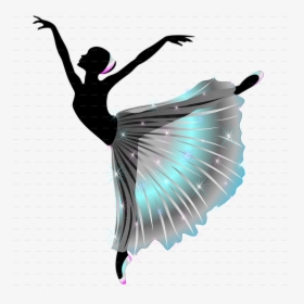Classical Dancer Graceful Ballerina By Bluedarkat - Graphic Design Dance Logo, HD Png Download, Transparent PNG