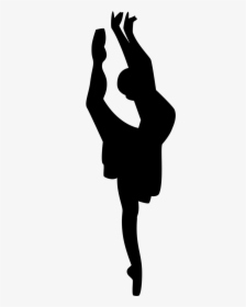 Download Ballet Png Clipart - Pointe Ballet Dancer Silhouette, Transparent Png, Transparent PNG