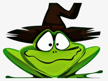 Witch Hat Clipart Witch Cauldron - Halloween Frog, HD Png Download, Transparent PNG